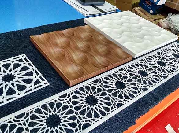 A photo update of Acrylic cutting on laser & 3D panels in MDF